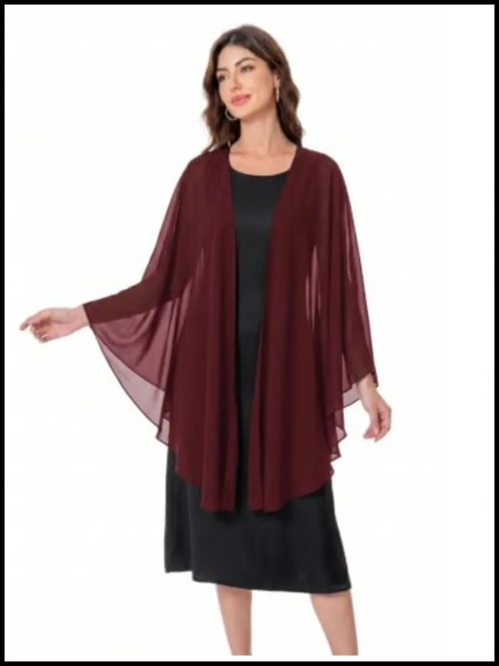 Chiffon Shawl Wrap for Evening Dress Wedding Party Bridal Cover Up